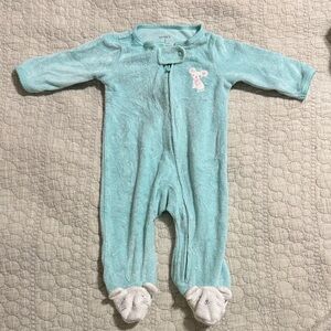 Carter's Teal One Piece with Animal Patch